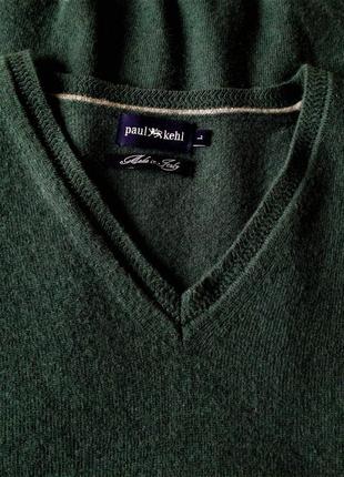 Красивый пуловер / джемпер . 90 % шерсти мериноса , 10 % - кашемира .1 фото