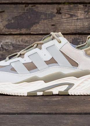 Adidas niteball white olive, кросівки чоловічі адідас осінь-весна, кроссовки адидас мужские10 фото