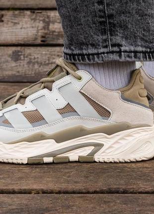 Adidas niteball white olive, кросівки чоловічі адідас осінь-весна, кроссовки адидас мужские9 фото