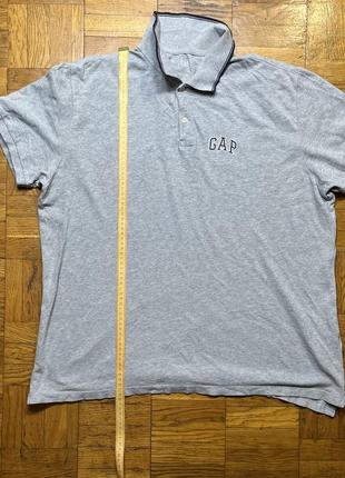 Gap оригинал базовая поло футболка серая большого размера l xxl8 фото