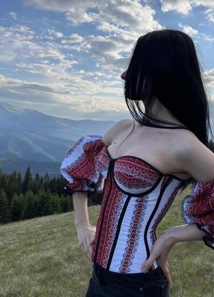 Корсет в українському стилі 🇺🇦, з вишивкою