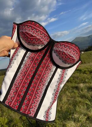 Корсет в українському стилі 🇺🇦, з вишивкою