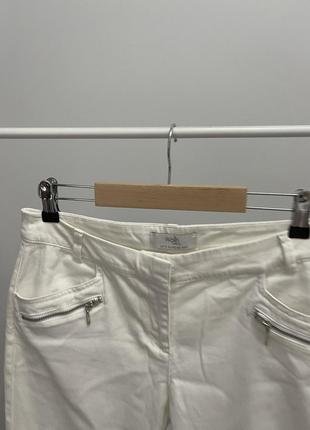 Білі бріджі, капрі джинсові2 фото