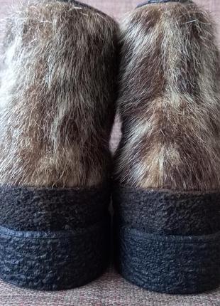 Island хутряні зимові черевики меховые ботинки  26,5 см7 фото