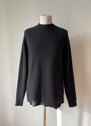 Гольф чорний меріносова вовна hm