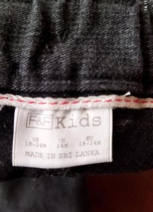 Утепленные штанишки на 18-24 мес. " kids f&f "6 фото