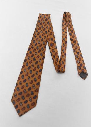 Вінтажна шовкова краватка lanvin галстук1 фото