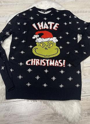 Новорічний светр grinch i hate christmas