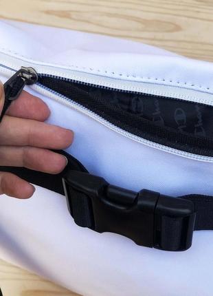 Поясная сумка champion belt bag white белая бананка мужская / женская