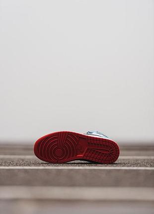 Женские высокие кожаные кроссовки nike air jordan 1 🇫🇷#найк3 фото