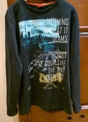 Яркий лонгслив для мальчика 164, oliver