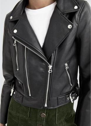 Шкіряна косуха zara