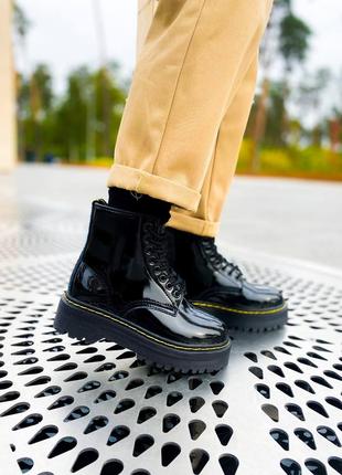 Зимові жіночі черевики dr. martens, женские зимние ботинки доктор мартинс2 фото