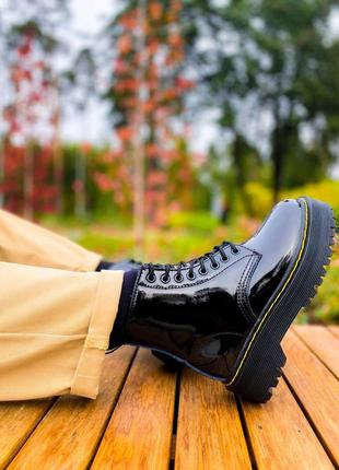 Зимові жіночі черевики dr. martens, женские зимние ботинки доктор мартинс3 фото