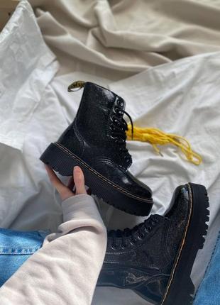 Зимові жіночі черевики dr. martens, женские зимние ботинки доктор мартинс