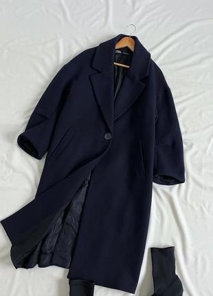 Нереально якісне,шерстяне пальто довжини міді zara🔥(свіжої колекції)