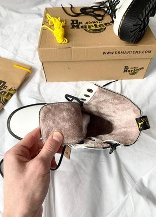 Зимові жіночі черевики dr. martens, женские зимние ботинки доктор мартинс7 фото