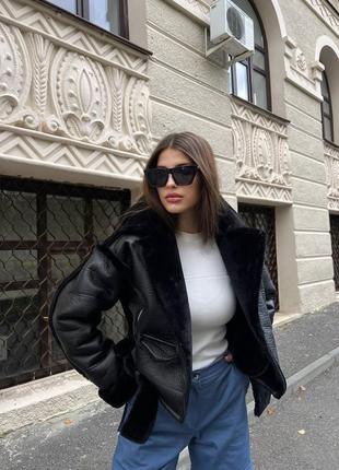 Коротка дублянка з щільного дубляжу в короткому5 фото