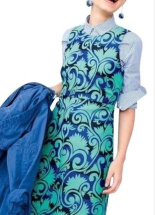 J.crew( джей крю)платье а-силуэта из жаккарда vineyard2 фото