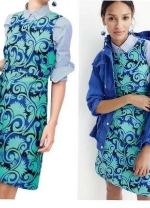J.crew( джей крю)платье а-силуэта из жаккарда vineyard5 фото