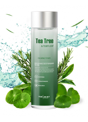 Заспокійливий тонер trimay tea tree & tiger leaf calming toner 210 мл