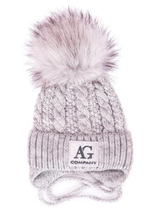 Нова зимова шапка для дівчинки/ тепла шапочка1 фото