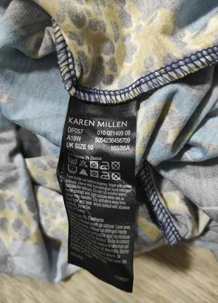 Сукня плаття karen millen  з леопардами і пальмами з розрізом6 фото