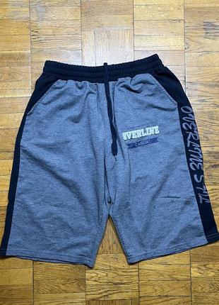 Новые трикотажные мужские шорты 100% коттон для зала хорошо тянутся