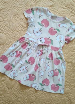 Милое хлопковое летнее платье lc waikiki девочке на 4-5