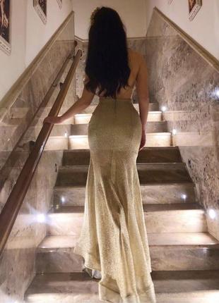 Вечернее нарядное блестящее длинное платье стразы камни wagon paris