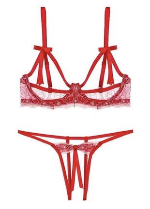 Интимный комплект белья с открытым доступом🔥