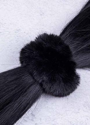 Резинка для волосся, м'яке штучне хутро