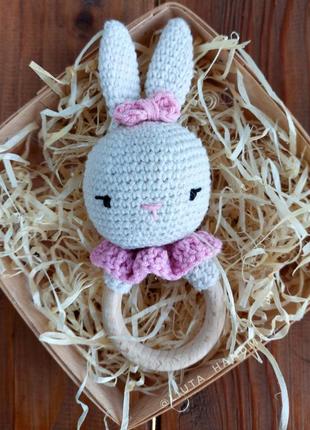 Бряскальце гризунець ручна робота зайчик