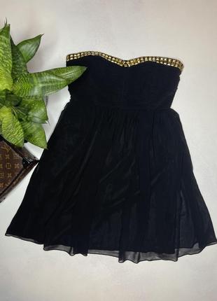 Чёрное платье gina tricot