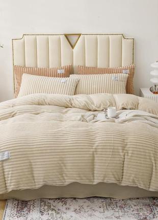 Плюшевое велюровое постельное бельё микрофибра турция теплый комплект постельного белья,  теплое зимнее постельное 200×230