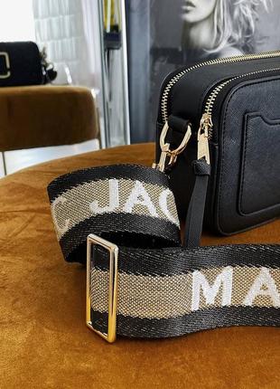 Сумка + коробка марк marc jacobs чорна 5