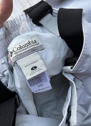 Columbia штаны зимние l женские белые горнолыжные4 фото