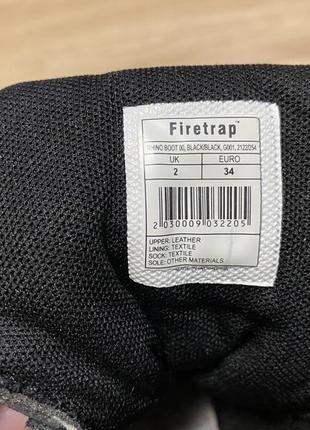 Ботинки кожаные демисезонные firetrap 34 размер7 фото