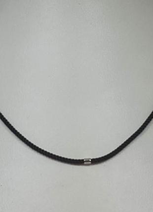 Ювелірний шнурок з текстилю з золотими вставками. артикул 950086в 40