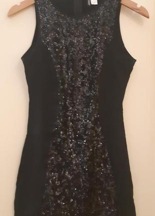Платье в паетках блестящее h&m