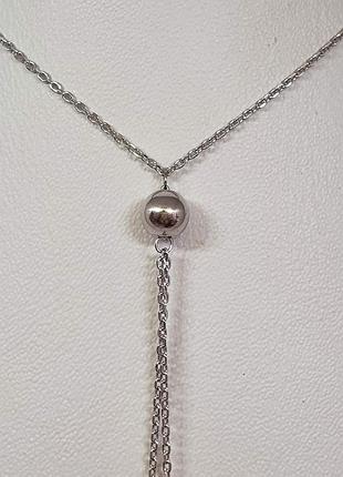 Серебряное колье. 90801401 2
