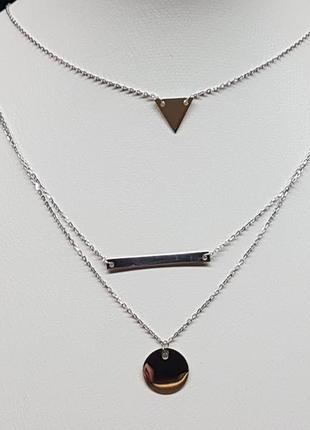 Серебряное колье. артикул 908-00921 42