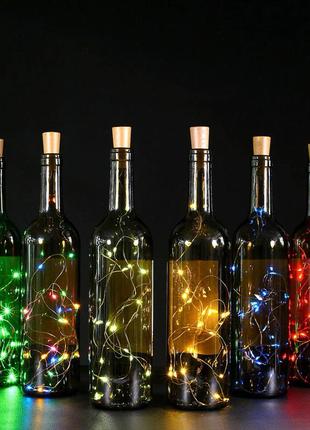 Гірлянда корка 30led 3 м — світлодіодна нитка крапля роси корка в пляшку росу