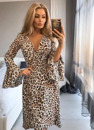 Сукня леопард розпродаж