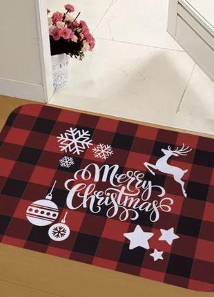 Новогодний декор, коврик под дверь merry christmas , коврик под елку, декор для нового года, размер 40*60см