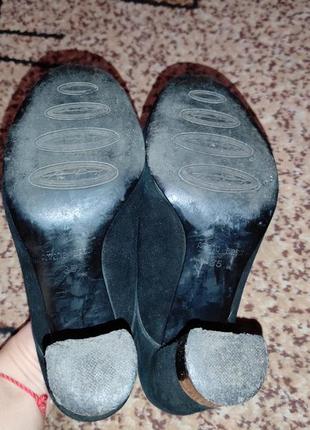 Черные замшевые туфли с золотистым каблуком antonio biaggi7 фото