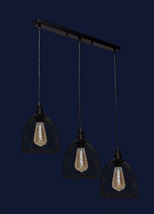 Люстра в стиле лофт 707p144f-3 bk (500)