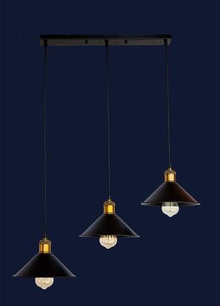 Люстра в стиле лофт 707p103f11-3 bk (500)