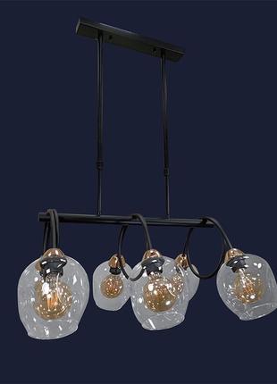 Люстра в стиле модерн 752l7915-6 bk+cl