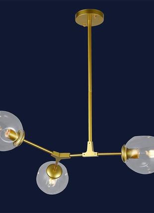 Люстра "молекула" в стилі модерн 752l7731-3 gd+cl